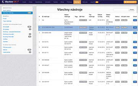 MachineLOG IT inform&aacute;cie o stroji/n&aacute;stroji