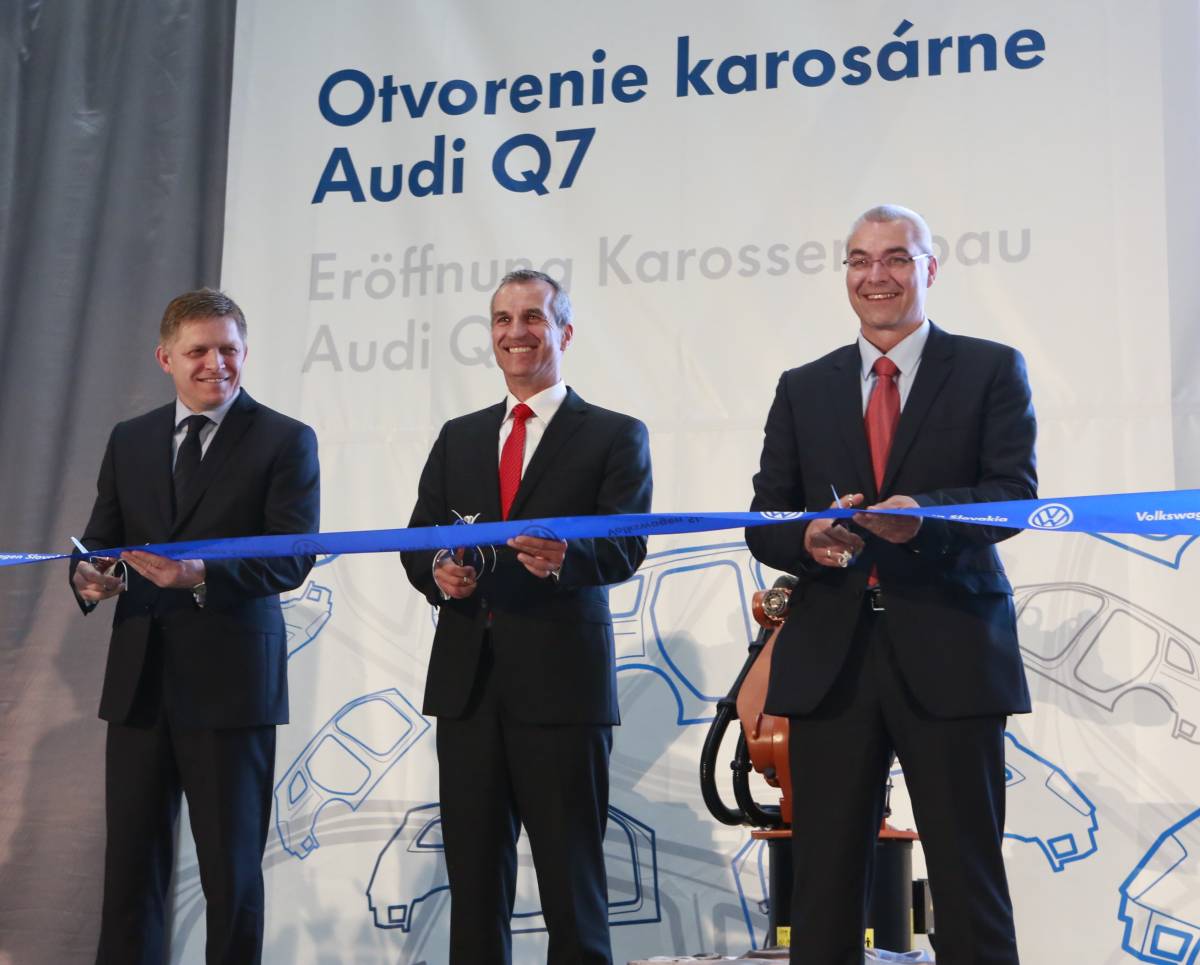 Volkswagen Slovakia spustil výrobu v novej karosárni Audi Q7 Volkswagen Slovakia spustil výrobu v novej karosárni Audi Q7