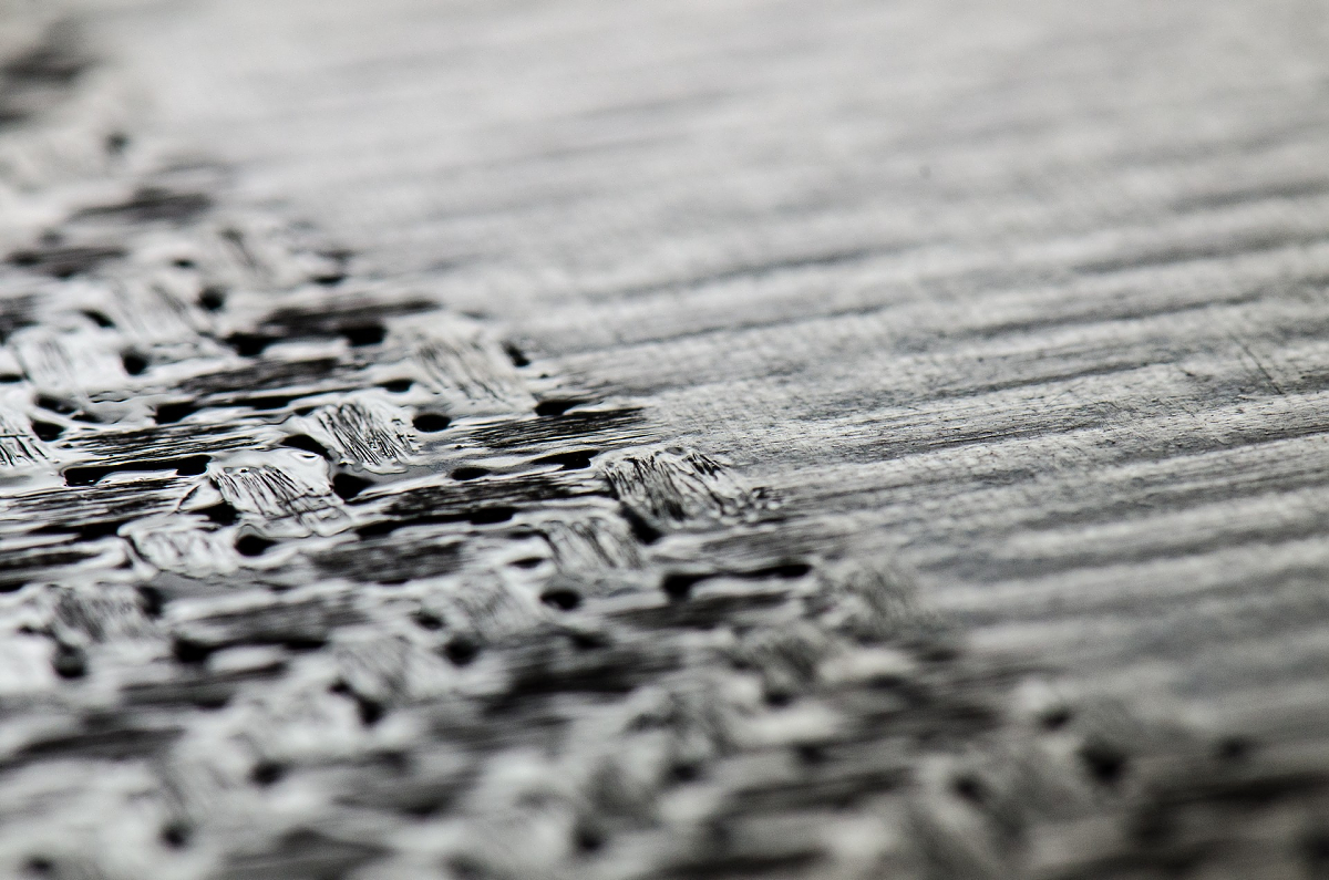 Detail materiálu A.S.SET Sheet s výztuí z uhlíkových vláken