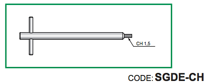 Prodloužená varianta SGDE ventilu - aplikace formou vyhazovače