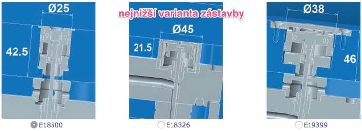 Obrázek 6. zažehlovací ventily dostupné z konfigurátoru Obrázek 6. zažehlovací ventily dostupné z konfigurátoru