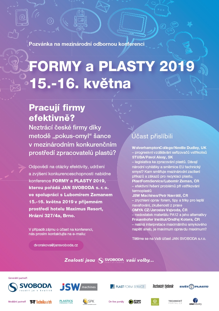 Formy a Plasty 2019