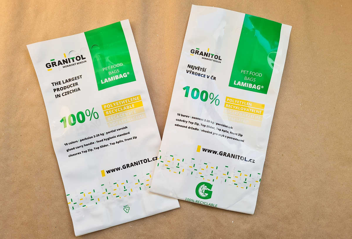 Granitol - 100% recyklovatelné flexibilní obaly