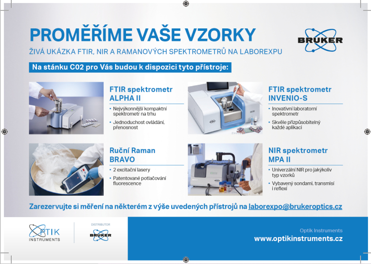 OPTIK INSTRUMENTS - laboratórne spektrometre, mikroskopy BRUKER