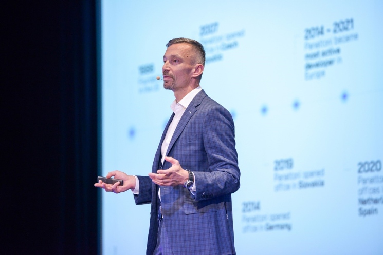 Pavel Sovička, generálny riaditeľ CZ & SK, Panattoni, generálny partner konferencie. Pavel Sovička, generálny riaditeľ CZ & SK, Panattoni, generálny partner konferencie.