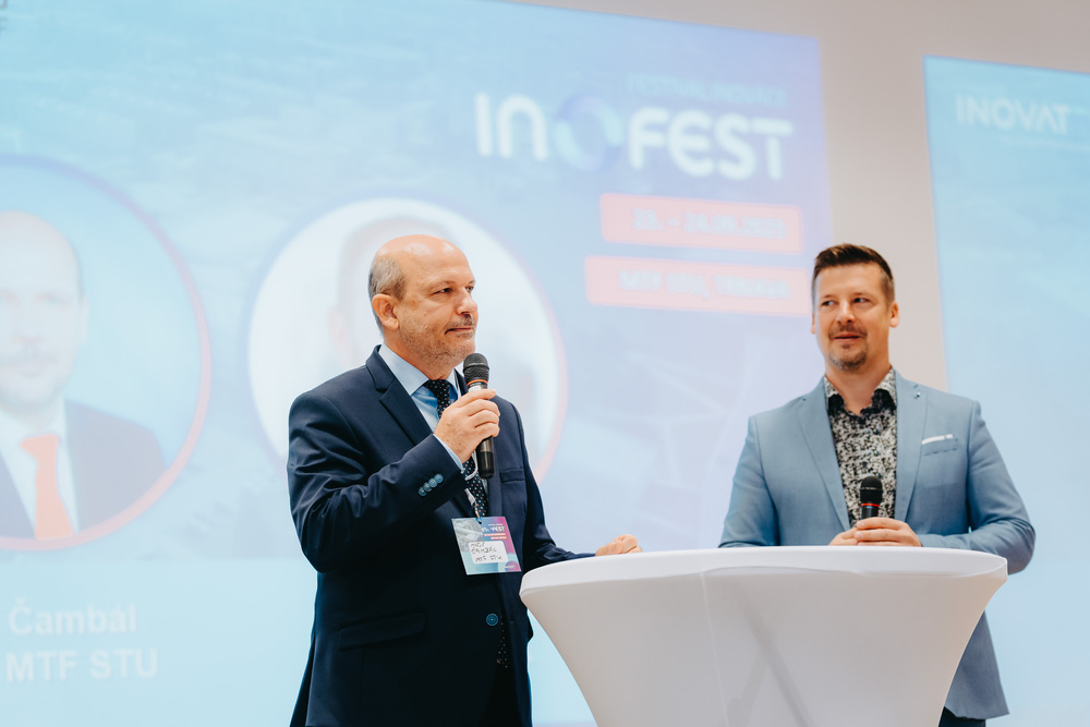 Slávnostné otvorenie podujatia INOFEST 2025 - dekan MTF STU Miloš Čambál