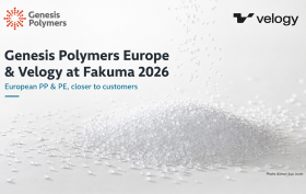 Genesis Polymers Europe and Velogy bring European PP and PE production closer to customers at Fakuma 2026