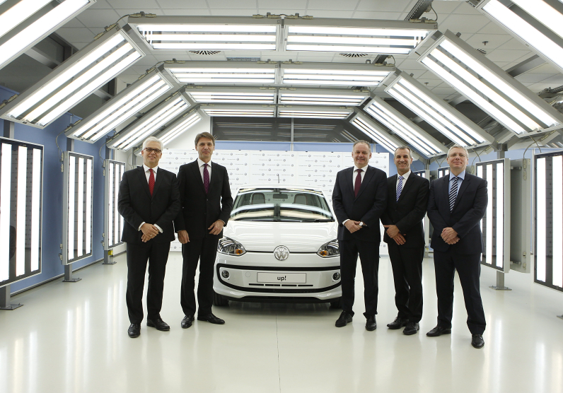 Prezident Slovenské republiky Andrej Kiska navštívil bratislavský závod Volkswagen Slovakia