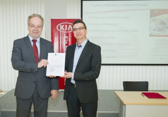 Studenti získají praktické dovednosti a stabilní pracovní místo v závodě Kia Motors Slovakia