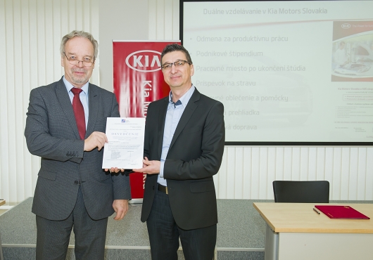 Studenti získají praktické dovednosti a stabilní pracovní místo v závodě Kia Motors Slovakia