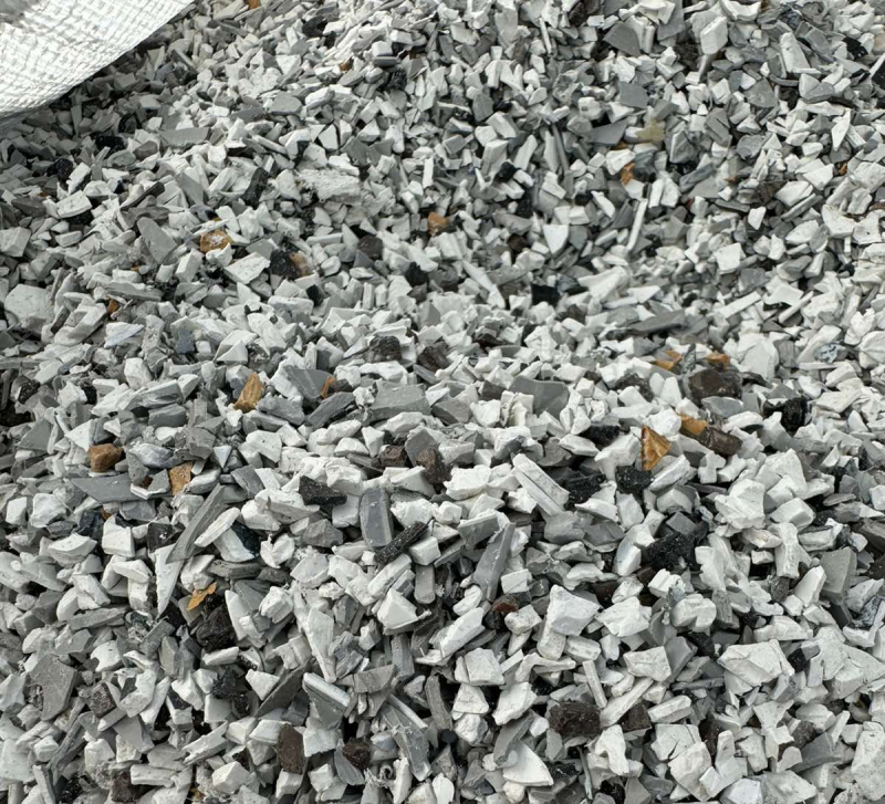 PVC window shards