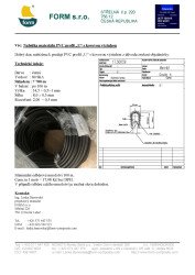 Predám: PVC profil U