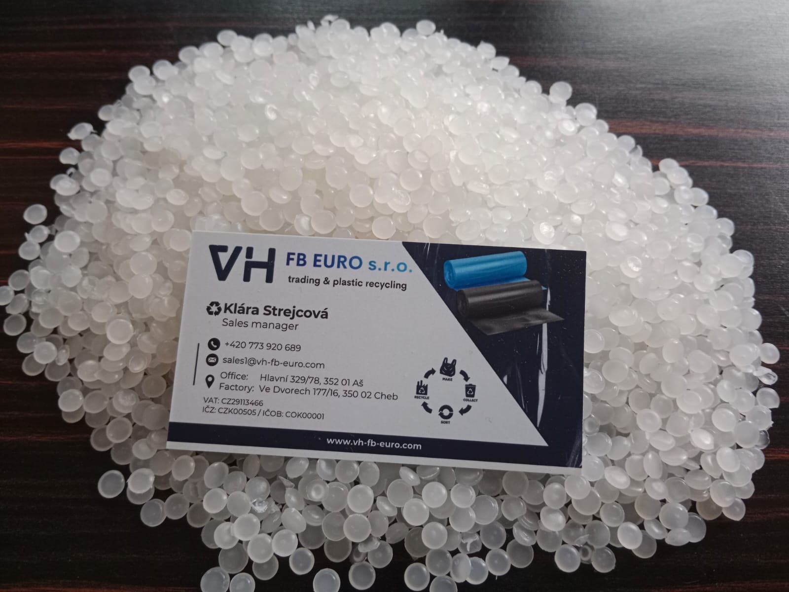 Transparentný PE regranulát – vysoká kvalita